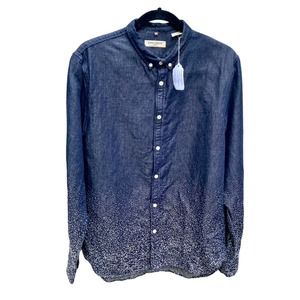 Levis Galaxy Denim Button Down Shirt Mens Medium